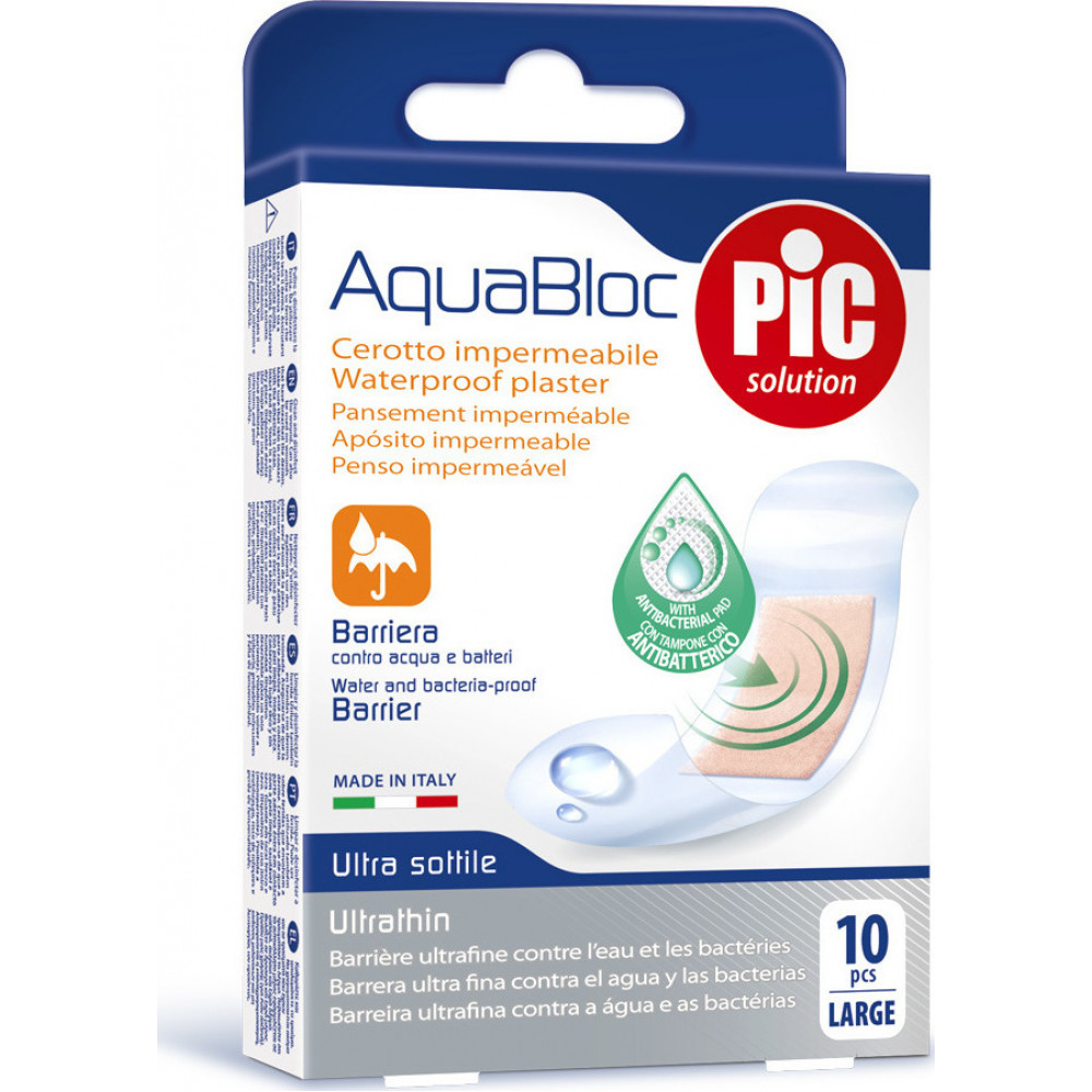 Pic Solution Aqua Bloc Antibacterial 25 x 72 mm 10 τμχ Pic Solution Aqua Bloc Antibacterial 25 x 72 mm 10 τμχ