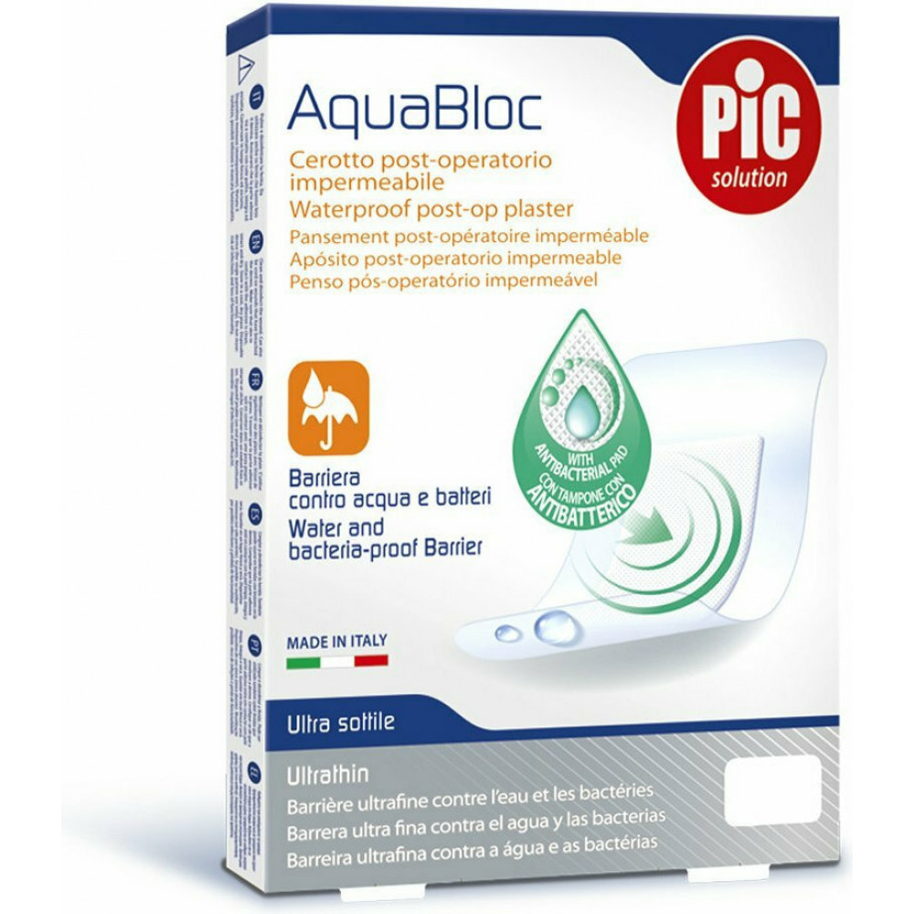 Pic Solution Solution AquaBloc Waterproof Post-op Plaster Ultrathin 12x10cm 5τμχ Pic Solution Solution AquaBloc Waterproof Post-op Plaster Ultrathin 12x10cm 5τμχ