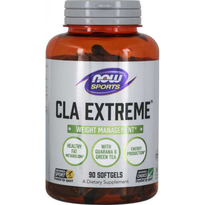 Now Foods CLA Extreme Συμπλήρωμα Διατροφής με Καρνιτίνη 750mg 90 μαλακές κάψουλες