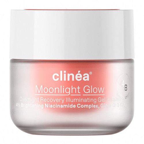 Clinea Moonlight Glow Gel Προσώπου Νυκτός για Αντιγήρανση και Λάμψη 50ml