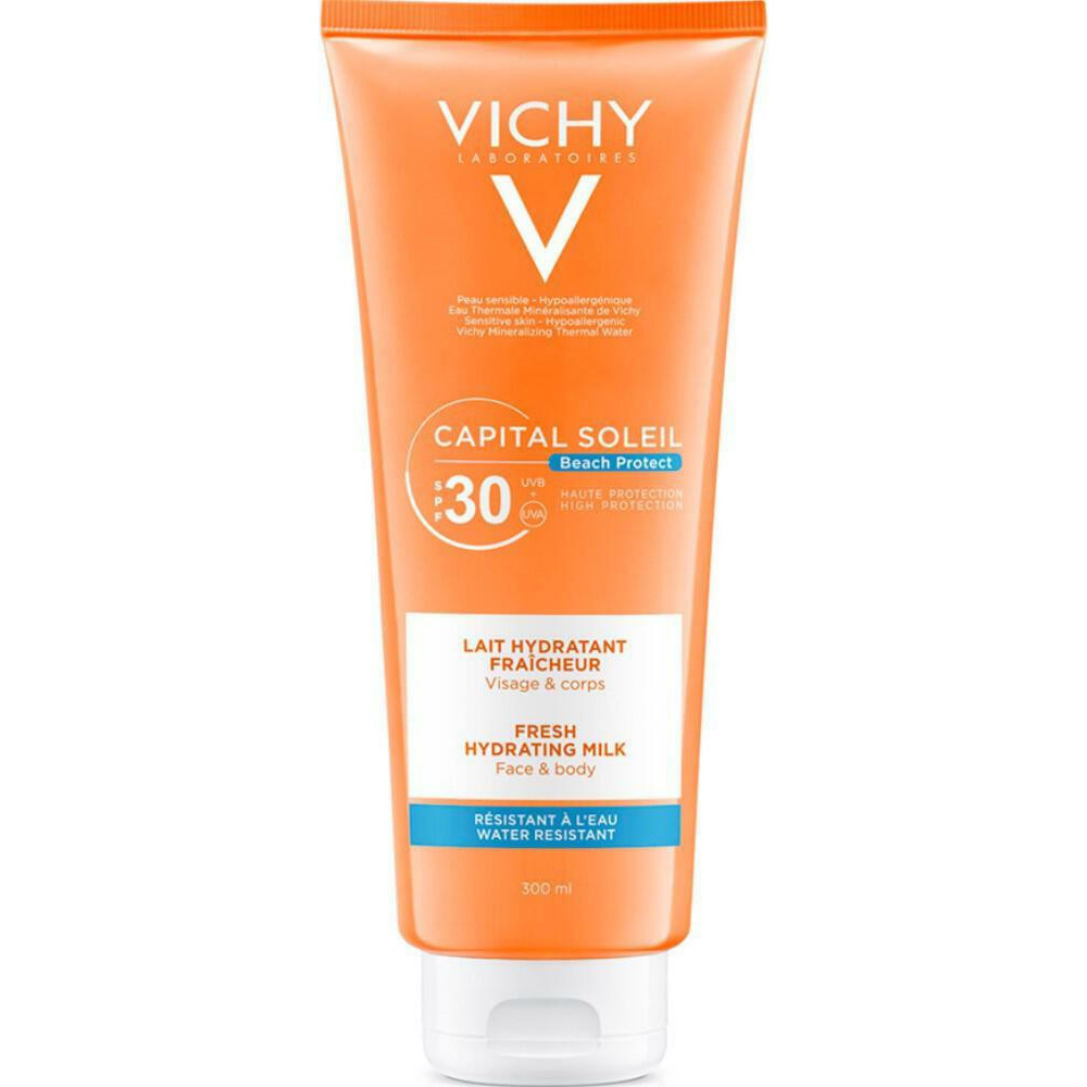 Vichy Capital Soleil Fresh Hydrating Milk Αντηλιακό Γαλάκτωμα για Πρόσωπο και Σώμα SPF 30 300ml
