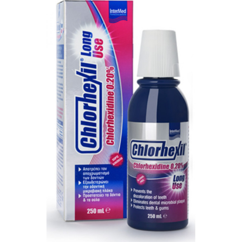 Intermed Chlorhexil 0.20% Long Use Mouthwash Στοματικό Διάλυμα κατά της Πλάκας 250ml