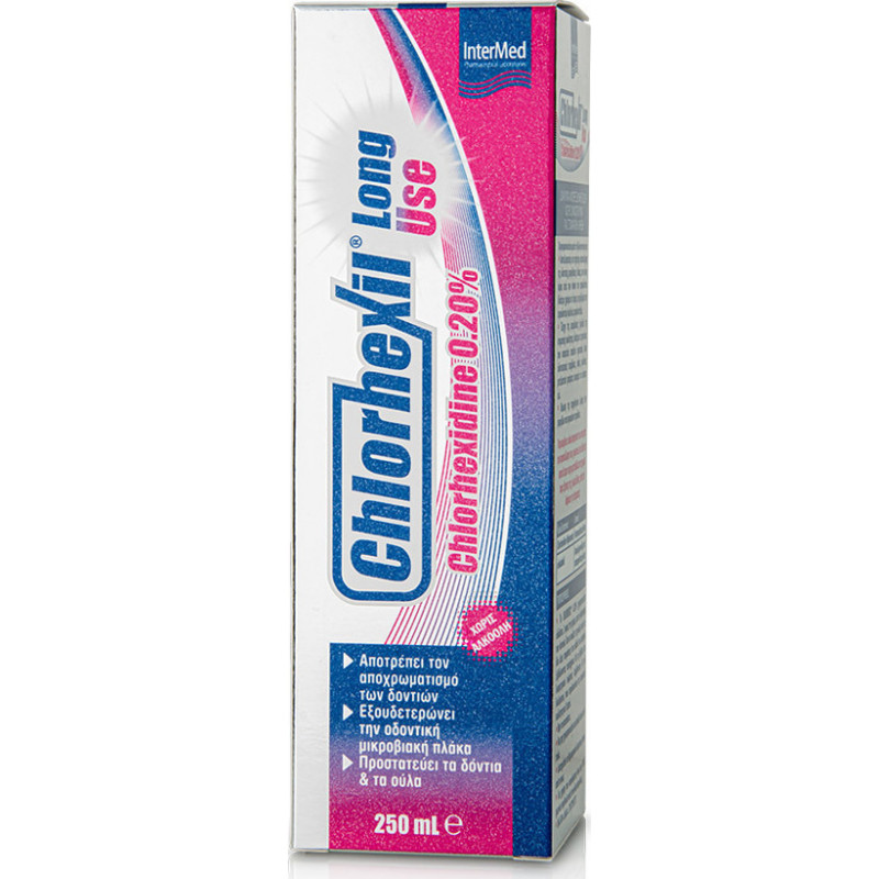 Intermed Chlorhexil 0.20% Long Use Mouthwash Στοματικό Διάλυμα κατά της Πλάκας 250ml