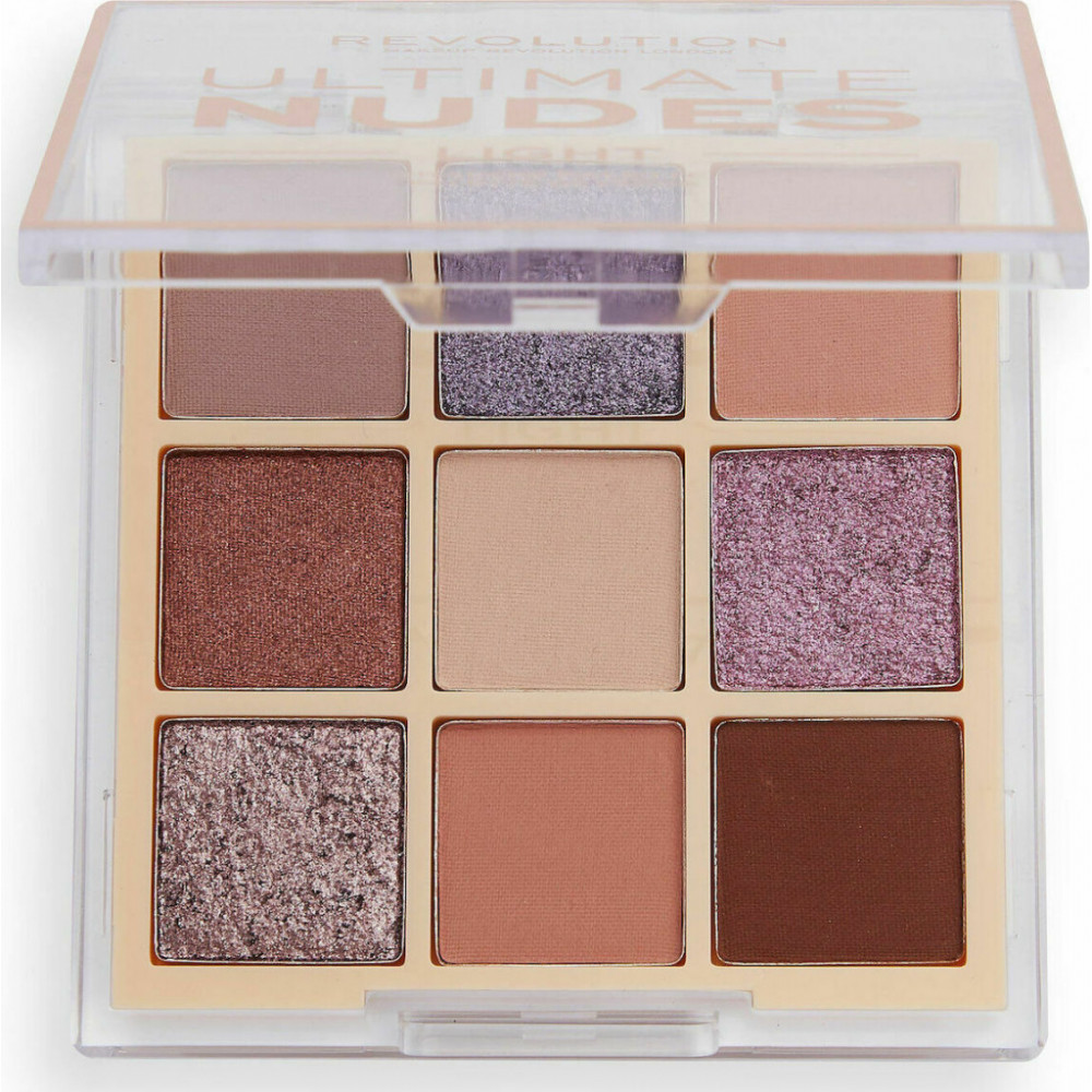 Revolution Beauty Ultimate Nudes Παλέτα Σκιών Ματιών Light 8.1gr