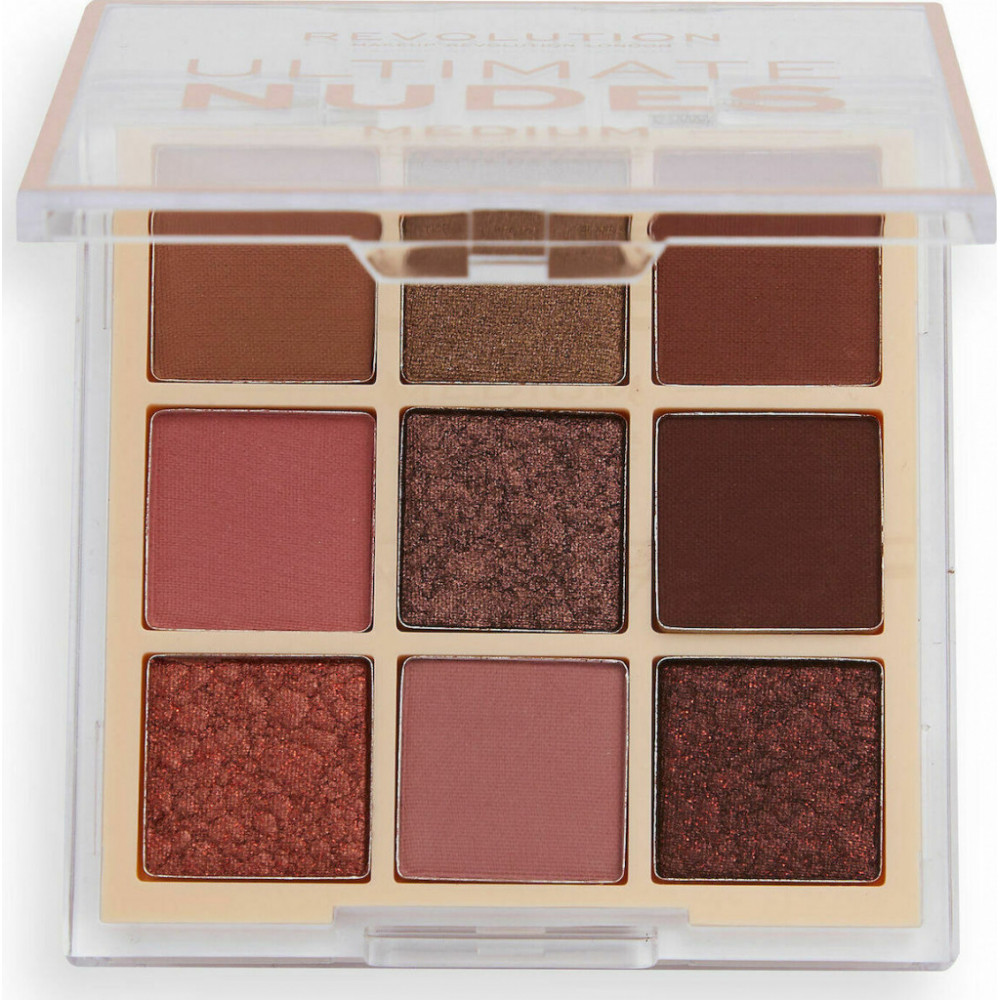 Revolution Beauty Ultimate Nudes Παλέτα Σκιών Ματιών Medium 8.1gr
