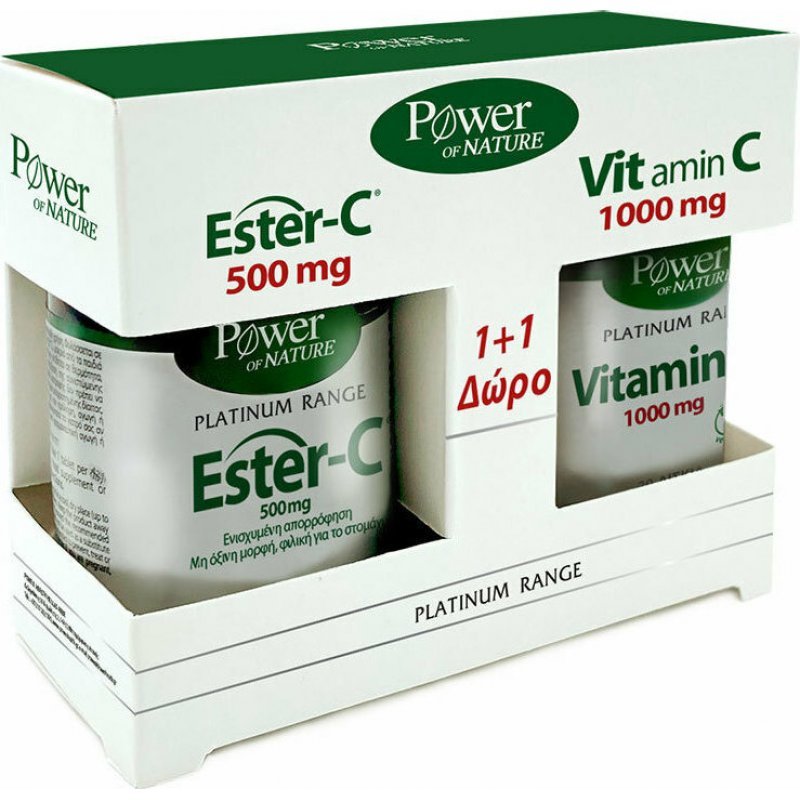 Power Health Classics Platinum Range Ester-C 500mg 50 ταμπλέτες and Vitamin C 1000mg 20 ταμπλέτες