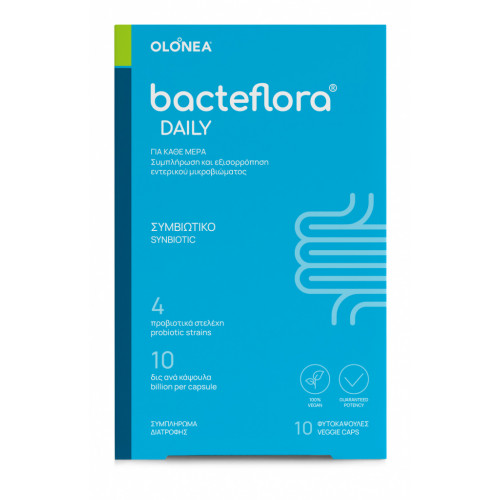 Olonea Bacteflora Daily με Προβιοτικά και Πρεβιοτικά για Κάθε Ημέρα 10 κάψουλες