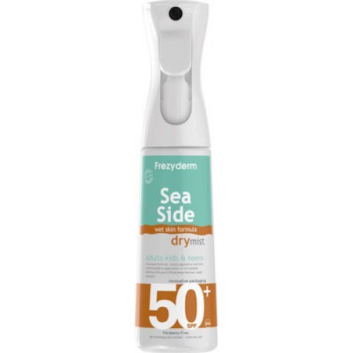 Frezyderm Αντιηλιακό Spray Σώματος για Παιδιά, Εφήβους και Ενήλικες Sea Side Dry Mist SPF50+ 300ml