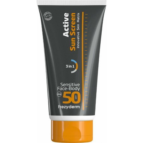 Frezyderm Αντηλιακή Κρέμα Προσώπου και Σώματος SPF50+ Active Sun Screen Sensitive Face-Body Cream 150ml