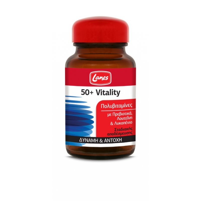 Lanes Πολυβιταμίνες 50+Vitality 30 Ταμπλέτες