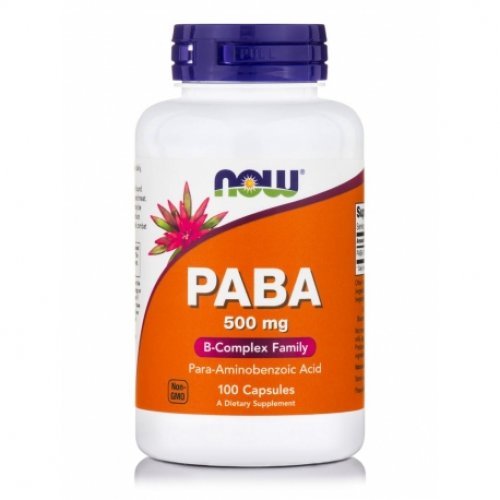 NOW PABA 500 MG 100 Ταμπλέτες