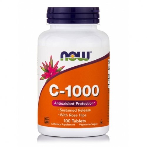 NOW VITAMIN C-1000 SUSTAINED RELEASE 100 Ταμπλέτες