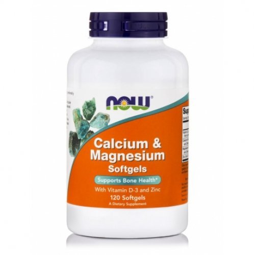 NOW CALCIUM AND MAGNESIUM 120 Μαλακές Κάψουλες