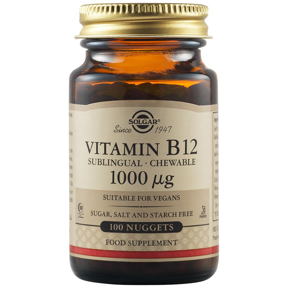 SOLGAR Vitamin B12 1000mcg 100 υπογλώσσια δισκία