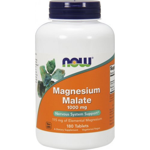 NOW Magnesium Malate 1000mg 180 Ταμπλέτες