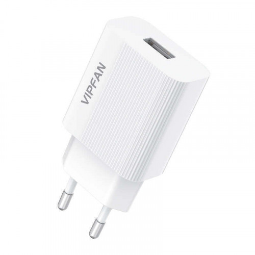 Vipfan Φορτιστής Χωρίς Καλώδιο με Θύρα USB-A 20W Λευκός (Vfan E01)