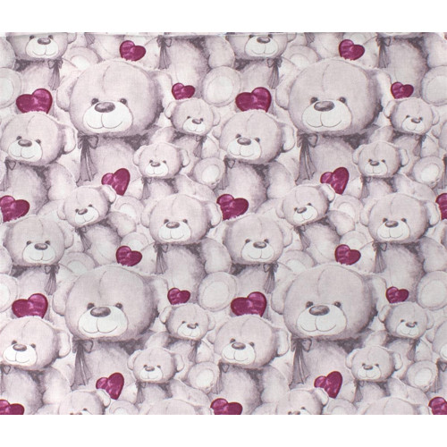 ΣΕΝΤΟΝΑΚΙ ΛΙΚΝΟΥ bebe Teddy Bear 536 80X110 Purple Cotton 100%