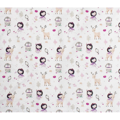 ΣΕΝΤΟΝΑΚΙ ΛΙΚΝΟΥ bebe Lily & Deer 179 80Χ110 White-Pink Cotton 100%